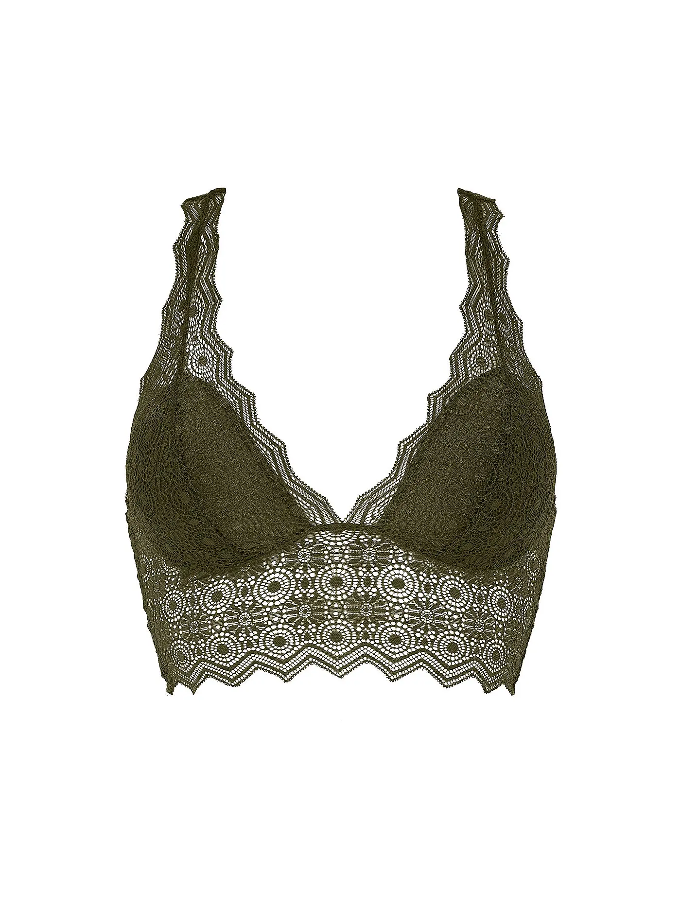 PASSIONATA | Bustier GEORGIA peach sorbet | olive